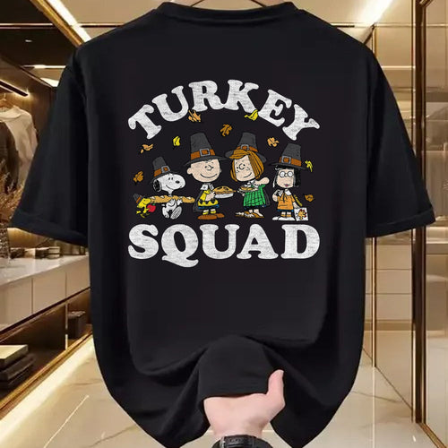 Best Thanksgiving Family Shirt , Funny Thanksgiving UnisexT-Shirt/Hoodie/Sweatshirt HLT00 - Turkey Squad T-Shirt