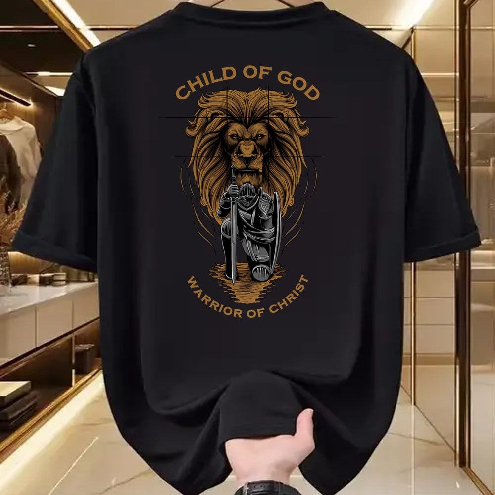 Christian Tee, Christian Faith Unisex T-Shirt/Hoodie/Sweatshirt HLT00 -  Child of God Warrior of Christ Jesus Christian Faith Graphic T-Shirt (1)