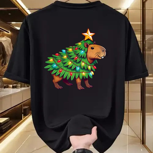 Cute Capybara Shirt, Funny Capybara UnisexT-Shirt/Hoodie/Sweatshirt HLT00 - Capybara Christmas Long Sleeve T-Shirt (2)