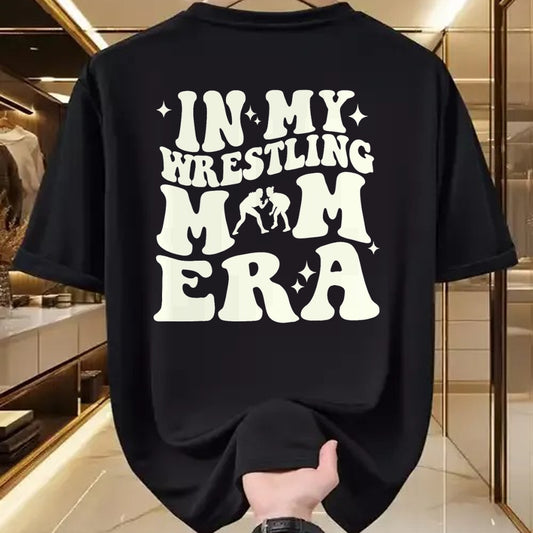 Gift for Mom Shirt, Funny Mom Unisex T-Shirt/Hoodie/Sweatshirt HLT00 - In my wrestling mom era T-Shirt