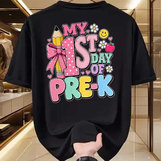 Best Student Shirt, Funny Back To School UnisexT-Shirt/Hoodie/Sweatshirt HLT00 - First Day of School Girls My 1st Day of Pre-K Back to School T-Shirt