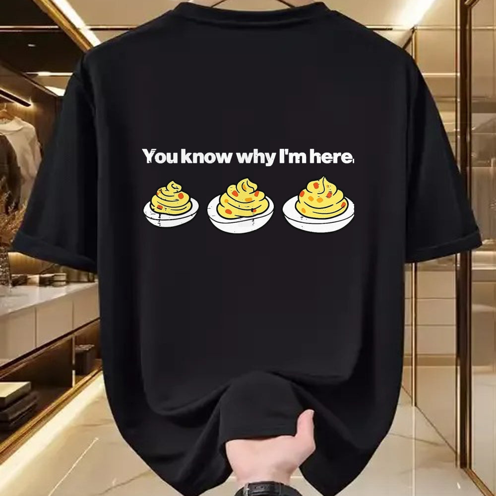 Best Thanksgiving Family Shirt , Funny Thanksgiving UnisexT-Shirt/Hoodie/Sweatshirt HLT00 - Deviled Eggs You Know Why Im Here Thanksgiving Men Women Kid T-Shirt, Men, Black, 3X-Large