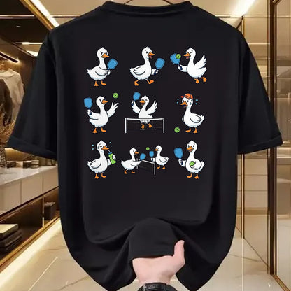 Funny Pickleball Shirt, Pickleball Lover Unisex T-Shirt/Hoodie/Sweatshirt HLT00 - Goose Playing Pickleball Player Paddle Ball Pickleball Lover T-Shirt