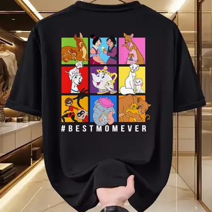 Gift for Mom Shirt, Funny Mom Unisex T-Shirt/Hoodie/Sweatshirt HLT00 - Disney Characters BestMomEver Mother_s Day T-Shirt