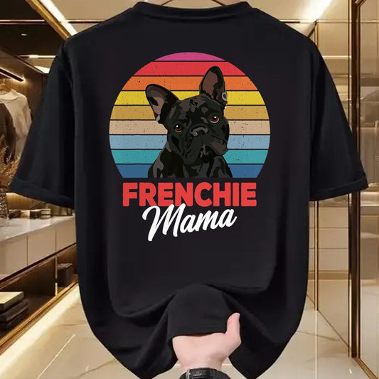 Dog Love Shirt, Dog Lover Gift T-Shirt/Hoodie/Sweatshirt HLT00 - Frenchie Mama Cute French Bulldog Dog Mom Funny Girls Gift T-Shirt