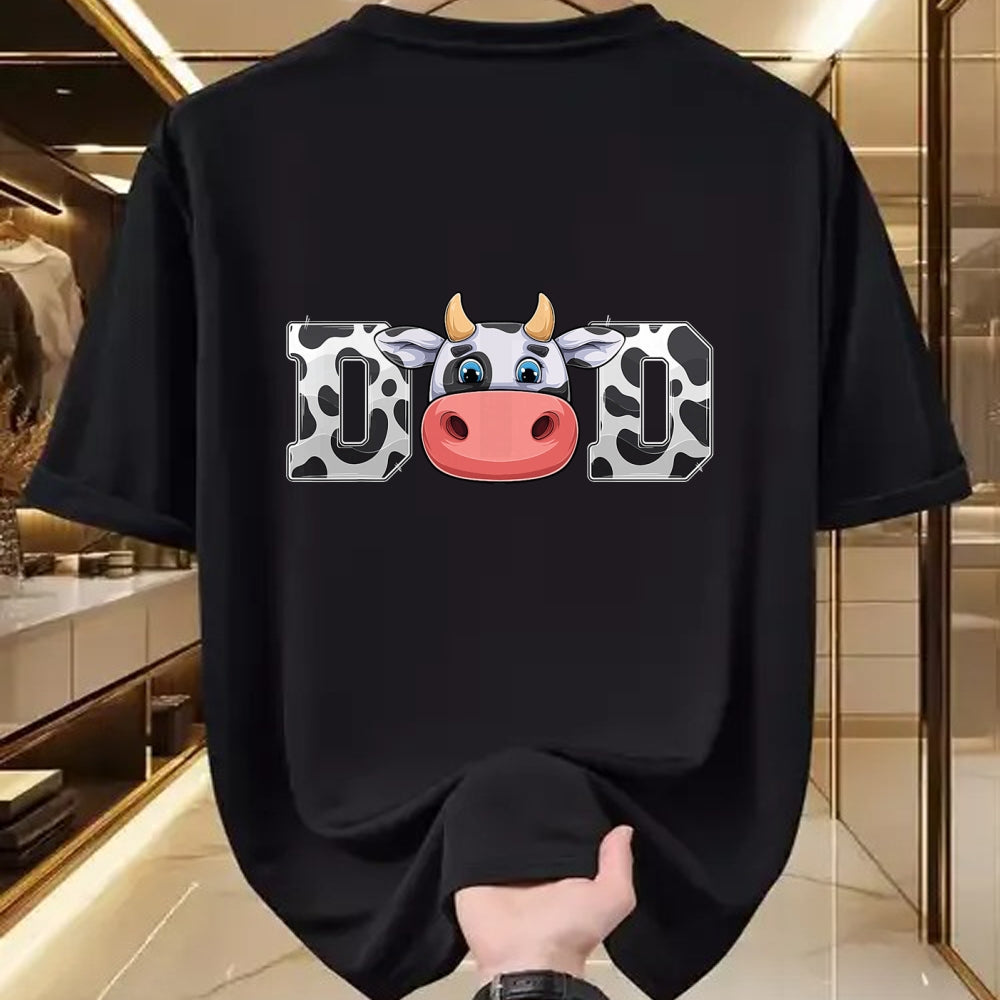 Best Farmer Life Shirt, Funny Farmer UnisexT-Shirt/Hoodie/Sweatshirt HLT00 - Dad Cow Print Cowboy Animal Pattern Farmer Cow Father Dad T-Shirt