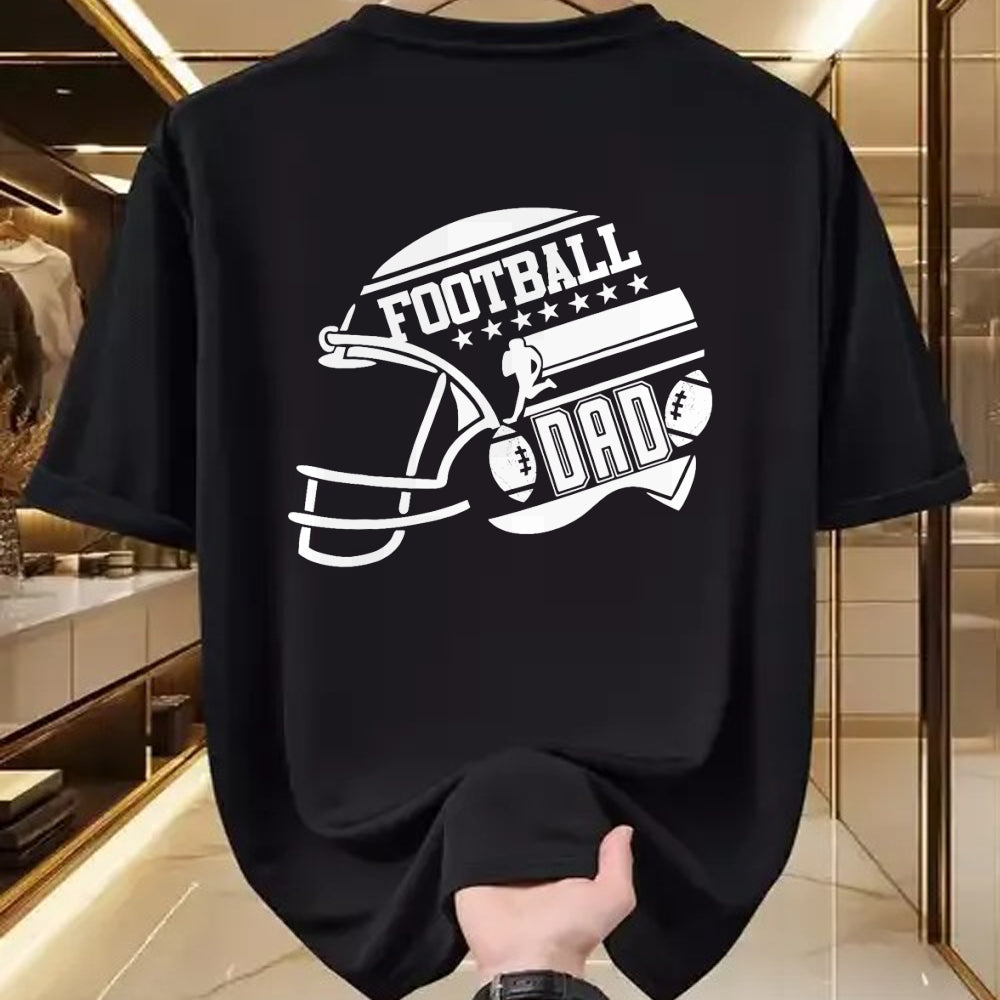 Gift for Dad Shirt, Funny Dad Unisex T-Shirt/Hoodie/Sweatshirt HLT00 – Football Dad Helmet For Men Proud Fathers Day College Season T-Shirt