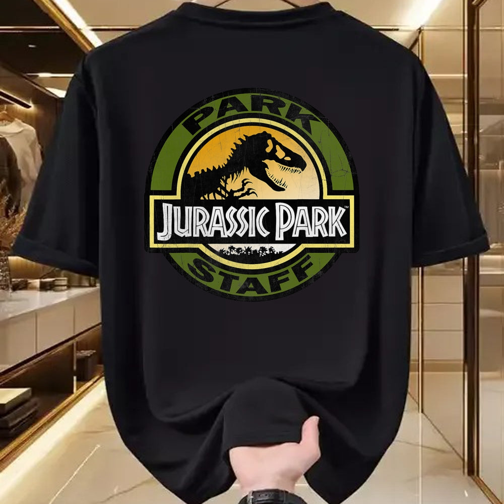 Best Dinosaur Lover Shirt, Funny Dinosaur UnisexT-Shirt/Hoodie/Sweatshirt HLT00 - Jurassic Park Staff Retro Distressed Logo Graphic T-Shirt T-Shirt