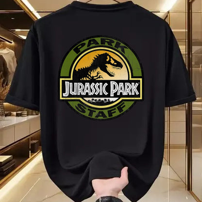 Best Dinosaur Lover Shirt, Funny Dinosaur UnisexT-Shirt/Hoodie/Sweatshirt HLT00 - Jurassic Park Staff Retro Distressed Logo Graphic T-Shirt T-Shirt
