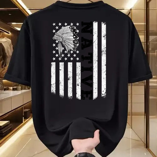 Native American T-Shirts, Vintage Native American Unisex T-Shirt/Hoodie/Sweatshirt HLT00 - Native American Flag for Native Americans Orange Day