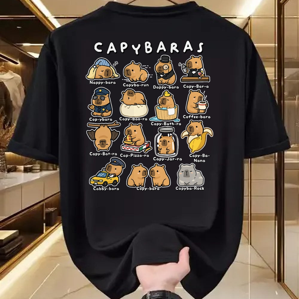 Cute Capybara Shirt, Funny Capybara Unisex T-Shirt/Hoodie/Sweatshirt HLT00 - Cute Capybaras Puns Funny Rodent Meme Animal Lover Humor T-Shirt