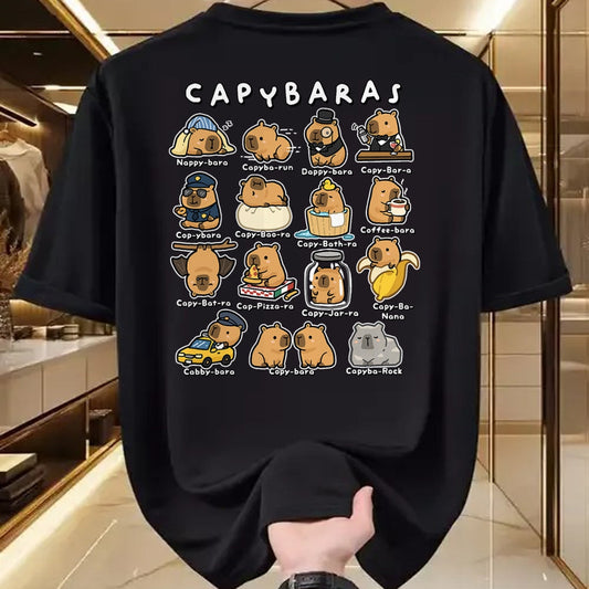 Cute Capybara Shirt, Funny Capybara Unisex T-Shirt/Hoodie/Sweatshirt HLT00 - Cute Capybaras Puns Funny Rodent Meme Animal Lover Humor T-Shirt