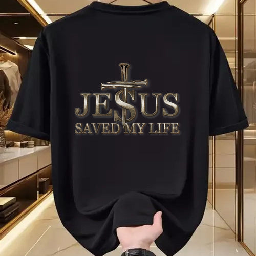 Christian Tee, Christian Faith Unisex T-Shirt/Hoodie/Sweatshirt HLT00 - Jesus Christ Saved My Life Gift For Women Men T-Shirt