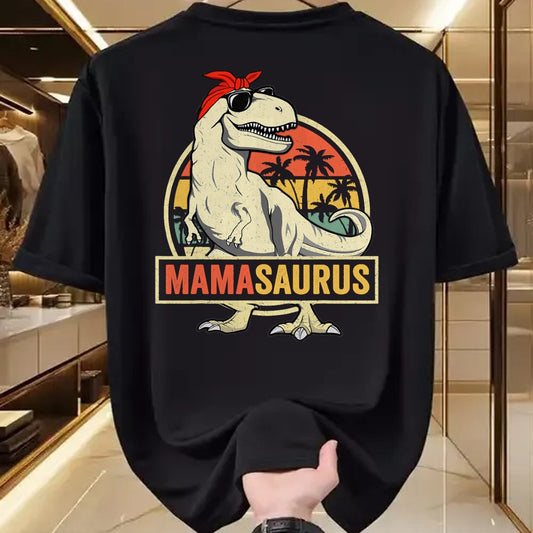 Gift for Mom Shirt, Funny Mom Unisex T-Shirt/Hoodie/Sweatshirt HLT00 - Mamasaurus T Rex Dinosaur Mama Saurus Family Matching Women T-Shirt