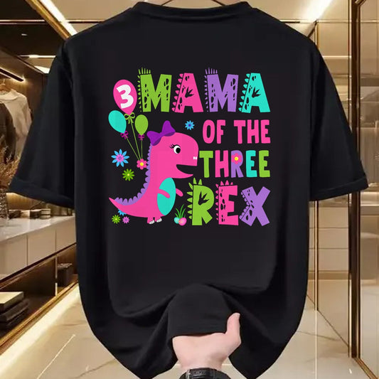Best Dinosaur Lover Shirt, Funny Dinosaur UnisexT-Shirt/Hoodie/Sweatshirt HLT00 - Mama of The Three Rex Dinosaur T-Rex 3rd Birthday Boy T-Shirt