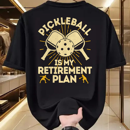 Funny Pickleball Shirt, Pickleball Lover Unisex T-Shirt/Hoodie/Sweatshirt HLT00 - Funny Pickleball My Retirement Plan Vintage Player T-Shirt