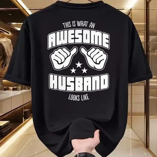 Best Wife Shirt, Wife and Husband Unisex T-Shirt/Hoodie/Sweatshirt HLT00 - This is What an Awesome Husband Looks Like T-Shirt Men Tee