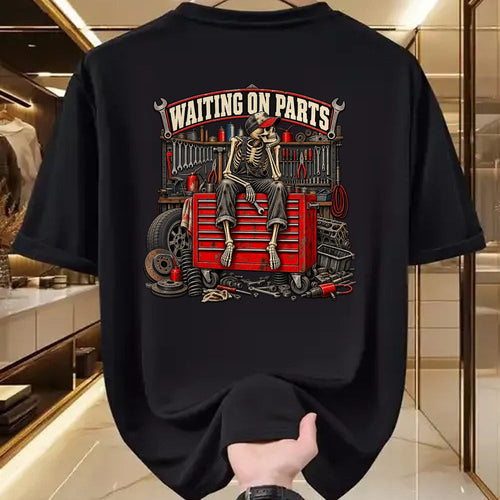Best Mechanic Life Shirt, Funny Mechanic UnisexT-Shirt/Hoodie/Sweatshirt HLT00 - Waiting On Parts Car Mechanic Skeleton Auto Repair T-Shirt
