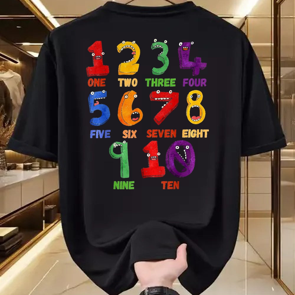 Best Student Shirt, Funny Back To School UnisexT-Shirt/Hoodie/Sweatshirt HLT00 - Learning Math Numbers Counting Funny Back to School Teacher T-Shirt, Women, Black, Small