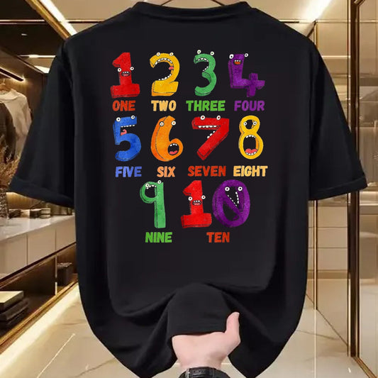 Best Student Shirt, Funny Back To School UnisexT-Shirt/Hoodie/Sweatshirt HLT00 - Learning Math Numbers Counting Funny Back to School Teacher T-Shirt, Women, Black, Small