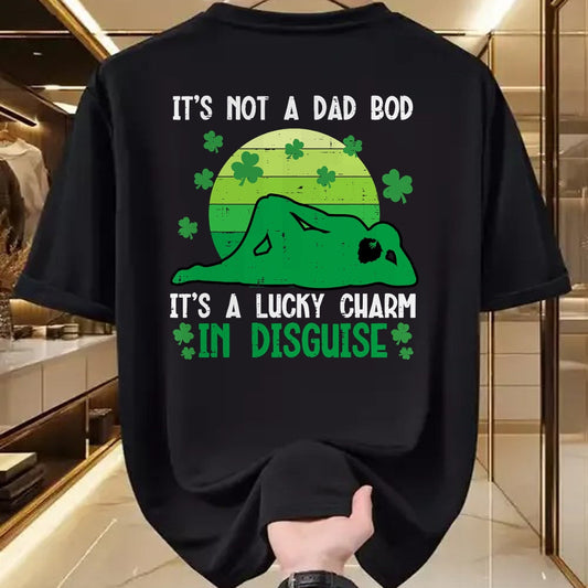 Gift for Dad Shirt, Funny Dad Unisex T-Shirt/Hoodie/Sweatshirt HLT00 – St Patricks Day Not Dad Bod Lucky Charm Saint Pattys Men T-Shirt