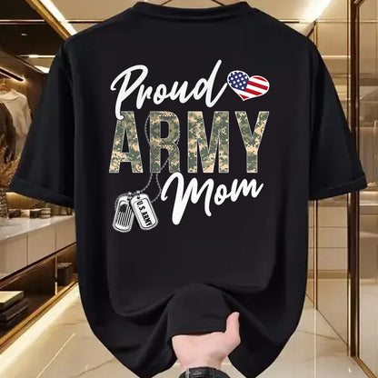 Gift for Mom Shirt, Funny Mom Unisex T-Shirt/Hoodie/Sweatshirt HLT00 - Proud Army Mom Army Graduation Mom US Army Mom Gifts T-Shirt