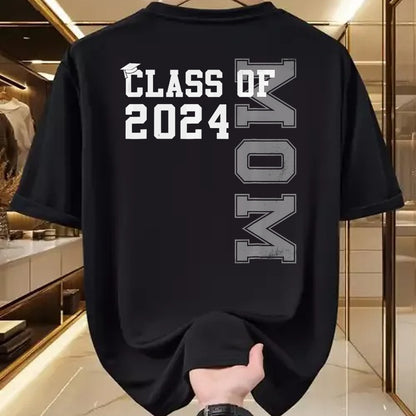 Gift for Mom Shirt, Funny Mom Unisex T-Shirt/Hoodie/Sweatshirt HLT00 - Mom Mother Senior 2024 Proud Mom Of A Class Of 2024 Graduate T-Shirt