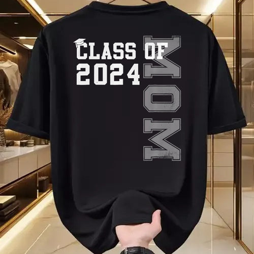 Gift for Mom Shirt, Funny Mom Unisex T-Shirt/Hoodie/Sweatshirt HLT00 - Mom Mother Senior 2024 Proud Mom Of A Class Of 2024 Graduate T-Shirt
