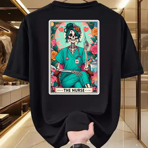 Funny Nurse Shirt, Nurse Unisex T-Shirt/Hoodie/Sweatshirt HLT00 - The Nurse Tarot Card T-Shirt