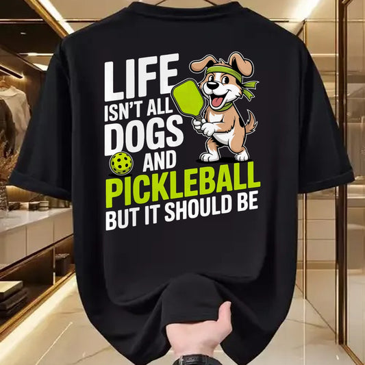 Funny Pickleball Shirt, Pickleball Lover Unisex T-Shirt/Hoodie/Sweatshirt HLT00 - Funny Pickleball Shirt Men Women Player Dog Lover Owner Joke T-Shirt