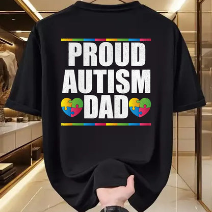 Gift for Dad Shirt, Funny Dad Unisex T-Shirt/Hoodie/Sweatshirt HLT00 – Proud Autism Dad T Shirt Father of Autistic Child