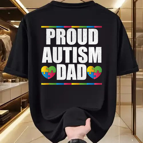 Gift for Dad Shirt, Funny Dad Unisex T-Shirt/Hoodie/Sweatshirt HLT00 – Proud Autism Dad T Shirt Father of Autistic Child