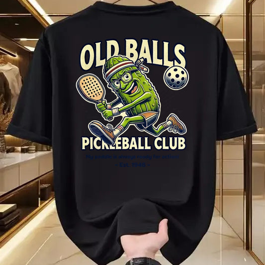 Funny Pickleball Shirt, Pickleball Lover Unisex T-Shirt/Hoodie/Sweatshirt HLT00 - Funny 80th Birthday Pickleball Men Born 1946 Pickle Dad T-Shirt