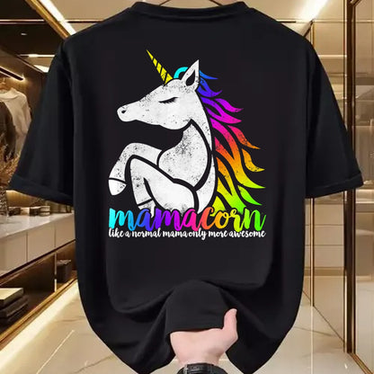 Gift for Mom Shirt, Funny Mom Unisex T-Shirt/Hoodie/Sweatshirt HLT00 - Mamacorn Like Normal Mama Only Awesome Mom Ma Gift T-Shirt