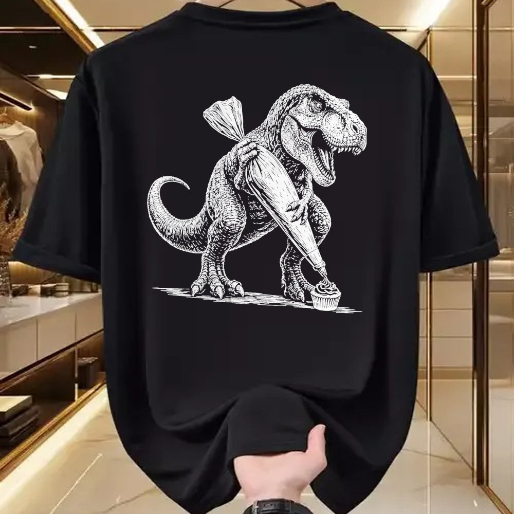 Best Dinosaur Lover Shirt, Funny Dinosaur UnisexT-Shirt/Hoodie/Sweatshirt HLT00 - T-Rex Baking Cupcake Dinosaur Pastry Chef Cook T-Shirt