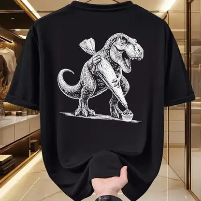 Best Dinosaur Lover Shirt, Funny Dinosaur UnisexT-Shirt/Hoodie/Sweatshirt HLT00 - T-Rex Baking Cupcake Dinosaur Pastry Chef Cook T-Shirt