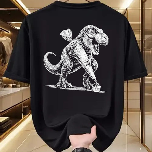 Best Dinosaur Lover Shirt, Funny Dinosaur UnisexT-Shirt/Hoodie/Sweatshirt HLT00 - T-Rex Baking Cupcake Dinosaur Pastry Chef Cook T-Shirt