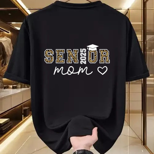 Gift for Mom Shirt, Funny Mom Unisex T-Shirt/Hoodie/Sweatshirt HLT00 - Mom Senior 2025 Proud Mom Of A Class Of 2025 Graduate T-Shirt