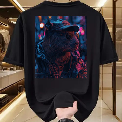 Cute Capybara Shirt, Funny Capybara Unisex T-Shirt/Hoodie/Sweatshirt HLT00 - Funny Graphic Capybara Long Sleeve T-Shirt (9)