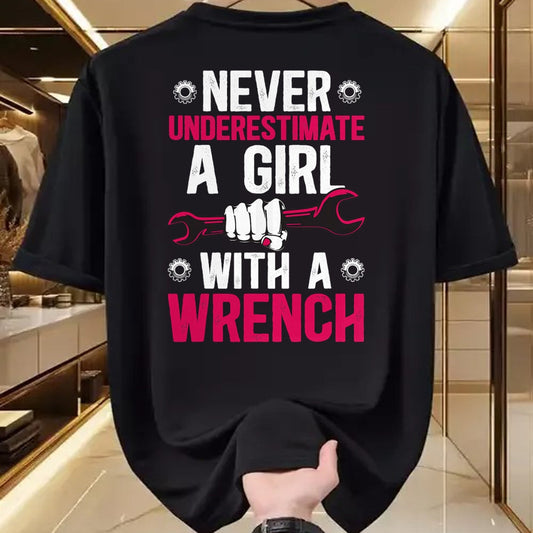 Best Mechanic Life Shirt, Funny Mechanic UnisexT-Shirt/Hoodie/Sweatshirt HLT00 - Girl with A Wrench Female Mechanic Women Mechanics Girl T-Shirt