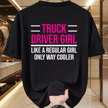 Best Truck Driver Life Shirt, Funny Trucker UnisexT-Shirt/Hoodie/Sweatshirt HLT00 - Cool Truck Driver Girl Funny Trucker Women T-Shirt, Men, Black, X-Large