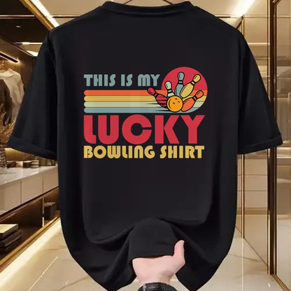 Gift for Mom Shirt, Funny Mom Unisex T-Shirt/Hoodie/Sweatshirt HLT00 - Funny Lucky Bowling Shirt Bowlers Men Women Kids Retro T-Shirt