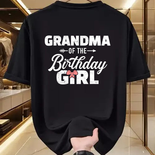 Best Grandma Shirt, Proud Grandma Unisex T-Shirt/Hoodie/Sweatshirt HLT00 - Grandma of the birthday granddaughter girl T-Shirt