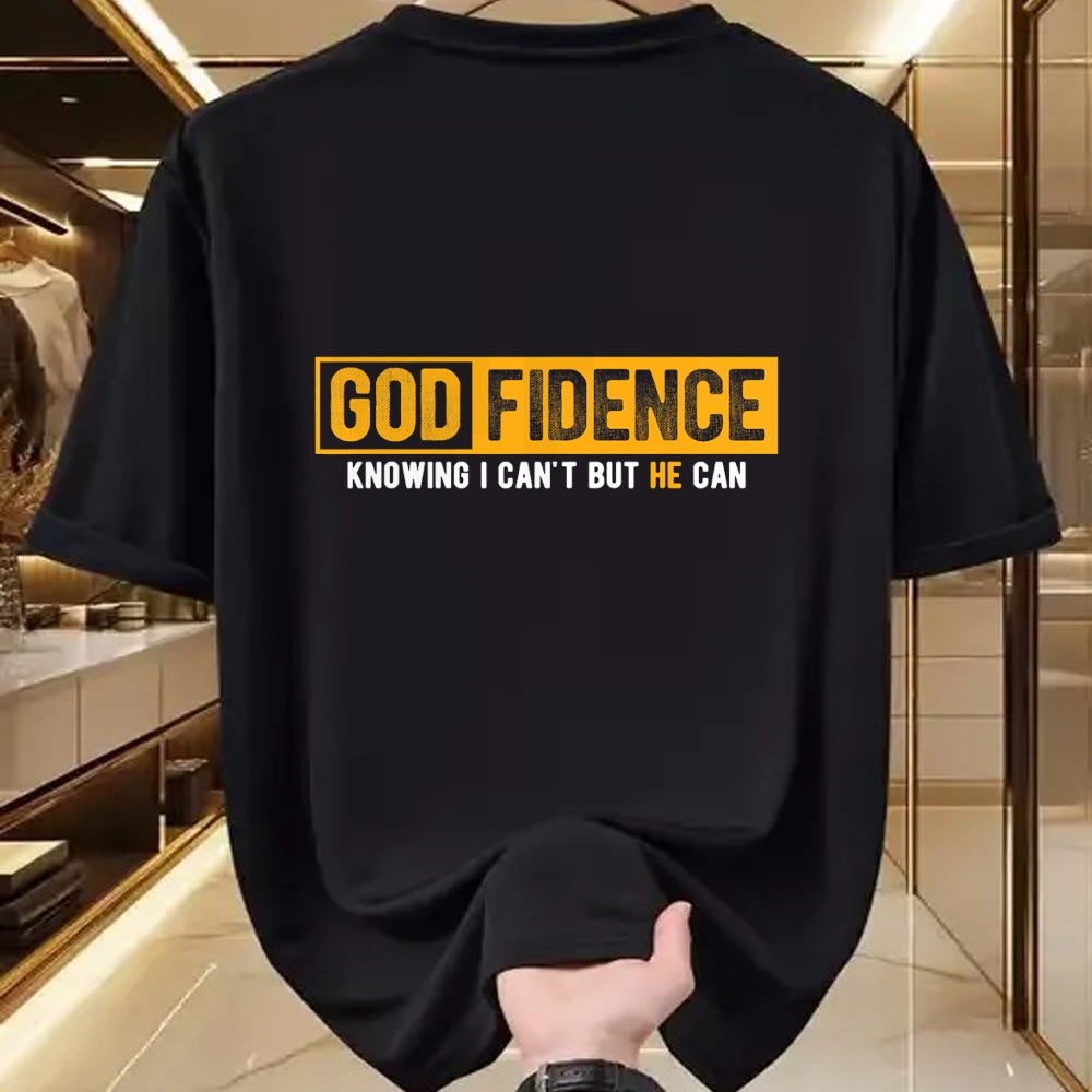 Christian Tee, Christian Faith Unisex T-Shirt/Hoodie/Sweatshirt HLT00 - Knowing I Can_t But He Can Christian Religious Jesus T-Shirt (1)
