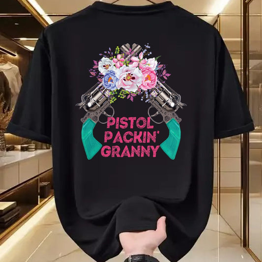 Best Grandma Shirt, Proud Grandma Unisex T-Shirt/Hoodie/Sweatshirt HLT00 - Pistol Packin Granny Grandma Gun Rights 2nd Amendment T-Shirt