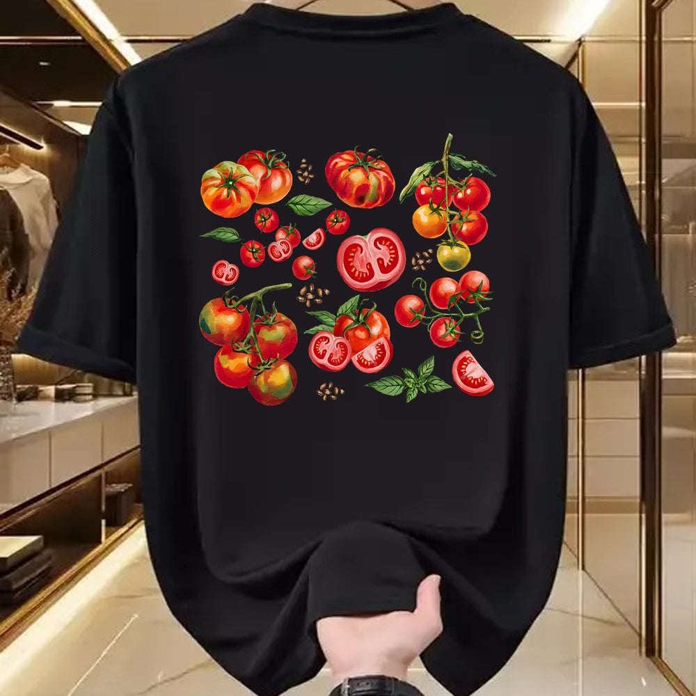 Best Farmer Life Shirt, Funny Farmer UnisexT-Shirt/Hoodie/Sweatshirt HLT00 - Tomato Season Vegetable Gardener Tomatoes Watercolor Summer T-Shirt