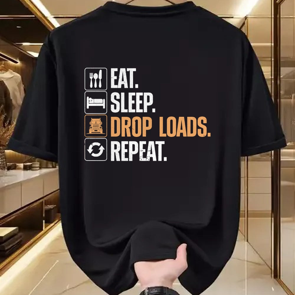 Best Truck Driver Life Shirt, Funny Trucker UnisexT-Shirt/Hoodie/Sweatshirt HLT00 - Funny Truck Driver Art for Men Dad Trucking Mechanic Trucker T-Shirt Small