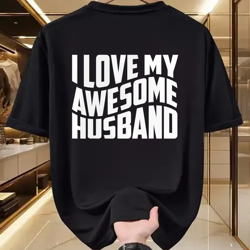 Best Wife Shirt, Wife and Husband Unisex T-Shirt/Hoodie/Sweatshirt HLT00 - I Love My Awesome Husband T-Shirt (2)