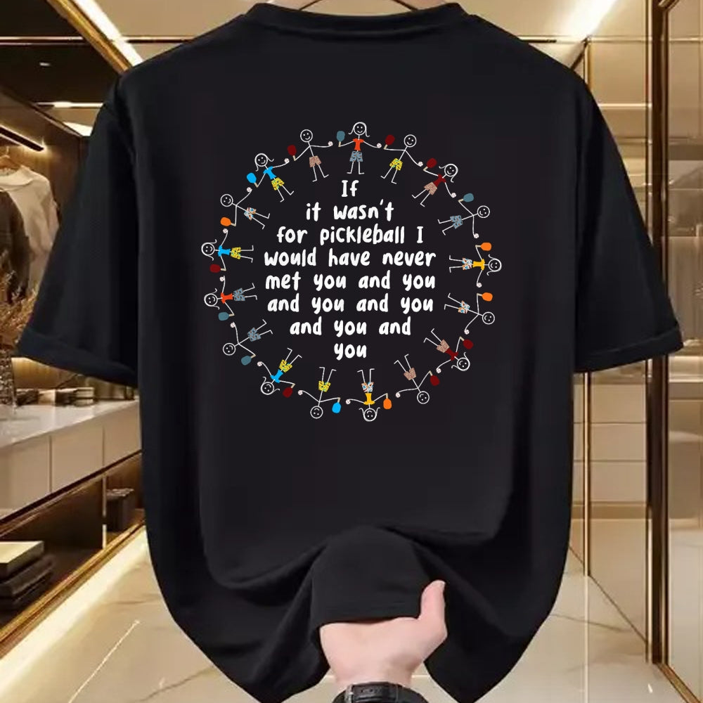 Funny Pickleball Shirt, Pickleball Lover Unisex T-Shirt/Hoodie/Sweatshirt HLT00 - Whyitsme Design Unisex-Adults Black Pickleball Funny T-Shirt