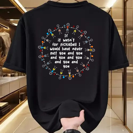 Funny Pickleball Shirt, Pickleball Lover Unisex T-Shirt/Hoodie/Sweatshirt HLT00 - Whyitsme Design Unisex-Adults Black Pickleball Funny T-Shirt